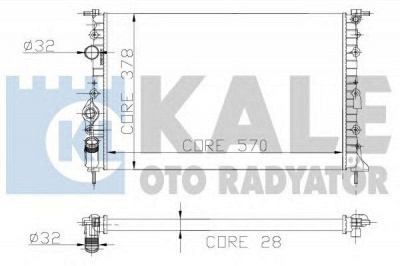 KALE OTO RADYATOR 109500 -  Радиатор, охлаждение двигателя